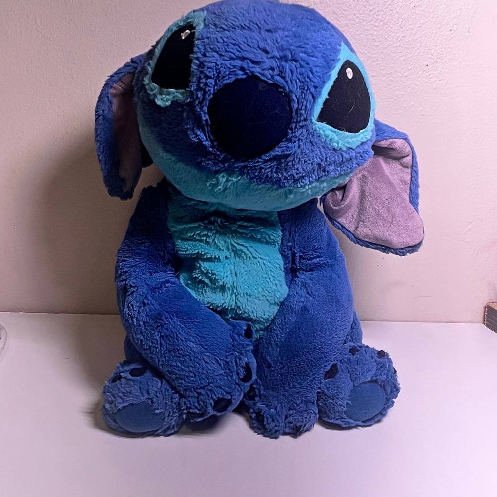 Disney Parks 15" Stitch Plush Blue Lilo & Stitch Large Soft‎ Toy Experiment 626